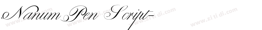 Nanum Pen Script字体转换